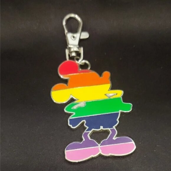 Disney Rainbow Mickey Keychain - Picture 1 of 5